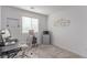 Office space with desk, modern chair, and modern art at 6150 Foxes Dale St, Las Vegas, NV 89166