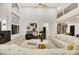 Open living room features high ceilings, fireplace, contemporary decor, and great natural light at 62 Incline Village Ct, Henderson, NV 89074