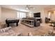 Loft area with seating, ceiling fan and pool table, perfect for entertainment at 63 Via Di Mello, Henderson, NV 89011