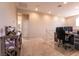Loft area with neutral walls, carpeted floors, and desk area at 63 Via Di Mello, Henderson, NV 89011