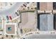 Birds-eye view showcasing the property's location near the community playground, and available parking at 7890 Aurora Sky St # 1, North Las Vegas, NV 89084
