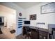 Bedroom featuring a desk and adjacent bathroom for added privacy at 7890 Aurora Sky St # 1, North Las Vegas, NV 89084