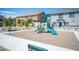 View of the Community playground, offering a fun area for , surrounded by lush landscaping at 7890 Aurora Sky St # 1, North Las Vegas, NV 89084
