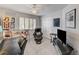 Bedroom with pinball machine, tv and sliding closet door at , Las Vegas, NV 89118