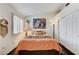 Bedroom with neutral color palette, window with shutter, and closet with sliding doors at , Las Vegas, NV 89118