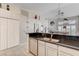 Kitchen with stainless steel appliances and a view into the living room at , Las Vegas, NV 89118
