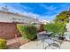 Cozy patio featuring outdoor seating, lush greenery, and private fencing at , Las Vegas, NV 89118