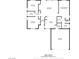 Detailed floor plan of the house, highlighting the layout of the bedrooms, living room, kitchen, and garage at 1027 Dawn Valley Dr, North Las Vegas, NV 89031