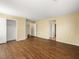 Spacious bedroom with wood floors and neutral walls at 1030 Maple Pines Ave, North Las Vegas, NV 89081