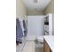 Bathroom boasts a shower, toilet, storage, and a towel rack at 176 Jay Porter Ave, Henderson, NV 89002