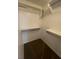 This closet is a walk-in with built-in shelving for storage and organization at 2200 S Fort Apache Rd # 2113, Las Vegas, NV 89117