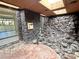 Unique stone patio with skylight and unique stone accent at 2480 Domingo St, Las Vegas, NV 89121