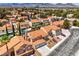 Aerial view showcasing a lush neighborhood with well-maintained homes and landscaping at 2713 Beachside Ct, Las Vegas, NV 89117