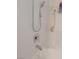 Close-up of modern shower fixtures with a sleek handheld showerhead at 3425 E Russell Rd # 161, Las Vegas, NV 89120