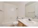 Bathroom with a bath, shower and sink at 3619 Bixbee Ct, Las Vegas, NV 89129