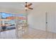 Inviting dining area with backyard access, natural light and view of the pool at 3808 Lilac Haze St, Las Vegas, NV 89147