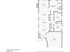 Detailed floorplan featuring four bedrooms, three bathrooms, large kitchen and primary bedroom with fireplace at 3808 Lilac Haze St, Las Vegas, NV 89147