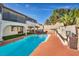 Spacious backyard boasting a beautiful pool, spa, and lush greenery, perfect for outdoor living and entertaining at 3916 Green Leaf Dr, Las Vegas, NV 89120