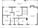 Upstairs floorplan featuring multiple bedrooms, bathrooms, and screened balcony at 3916 Green Leaf Dr, Las Vegas, NV 89120
