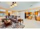 Open living area with hardwood floors, lots of natural light, and seamless flow to the kitchen at 4 Bishopsgate Ter, Henderson, NV 89074