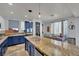 Well-lit kitchen featuring granite countertops, stainless steel appliances, and a breakfast nook with a table at 4330 Oasis Hill Ave, North Las Vegas, NV 89085