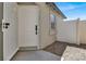 Welcoming front door featuring a secure security door and a modern design at 4375 Pittsfield St, Las Vegas, NV 89115