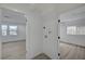 View of hallway has connections for a new washer and dryer at 4419 Fairmont Cir, Las Vegas, NV 89147