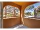 Charming balcony offering views of the lush surrounding landscape and mature trees at 7950 W Flamingo Rd # 2065, Las Vegas, NV 89147