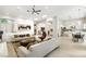 Expansive living area features an open-concept layout with recessed lights and sleek flooring at 801 Aquitaine Ct, Las Vegas, NV 89145