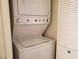 Convenient in-unit stacked washer and dryer, saving space and adding ease to laundry chores at 8070 W Russell Rd # 1028, Las Vegas, NV 89113