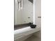 Modern bathroom featuring stylish vanity with a vessel sink and decorative tile backsplash at 8721 Robinson Ridge Dr, Las Vegas, NV 89117