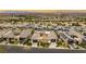 Aerial view of the luxury home showcasing its modern design and desert landscaping at 11152 San Terrazo Pl, Las Vegas, NV 89141