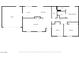 Schematic floor plan displaying rooms, dimensions and overall house layout at 138 Palma Del Rio, Las Vegas, NV 89110