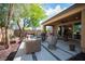 Cozy patio with decorative seating and covered area at 2198 Maderno St, Henderson, NV 89044