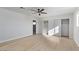 Large bedroom with ample closet space, ceiling fan, and neutral color scheme at 2368 Winterwood Blvd, Las Vegas, NV 89142