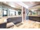 Elegant bathroom with double vanity, large mirror, and ample counter space at 2539 Turtle Head Peak Dr, Las Vegas, NV 89135
