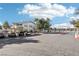 Exterior view of the complex parking lot near secure gate entrance at 3425 E Russell Rd # 202, Las Vegas, NV 89120