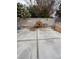 Backyard with a concrete patio and a chicken coop against a block wall at 3933 Lighthouse Ave, Las Vegas, NV 89110