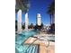 Relaxing pool area with clear water, offering an upscale resort experience with hot tub at 4381 W Flamingo Rd # 27309, Las Vegas, NV 89103