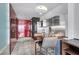 Modern kitchen featuring stainless steel appliances and a breakfast bar with seating at 4381 W Flamingo Rd # 5318, Las Vegas, NV 89103
