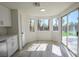 Bright dining area with backyard access, adjacent to the kitchen at 4416 Inez Dr, Las Vegas, NV 89130