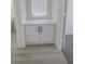 Hallway with built-in storage cabinet with window, offering convenience and style at 4416 Inez Dr, Las Vegas, NV 89130