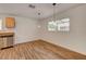 Bright kitchen area featuring stainless steel appliances, light wood cabinets and hardwood floors at 4430 Eureka Cir, Las Vegas, NV 89103