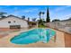 Backyard pool and hot tub area, ideal for relaxation and entertaining in a private outdoor setting at 4430 Eureka Cir, Las Vegas, NV 89103