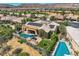 Outdoor space features a pool, spa, patio and solar panels at 4980 Pensier St, Las Vegas, NV 89135