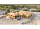 An aerial view of home construction highlighting its layout, roofing and position within the community at 5885 St Ebbes Ct, Las Vegas, NV 89131