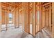 Unfinished hallway featuring wood framing and an open design at 5885 St Ebbes Ct, Las Vegas, NV 89131