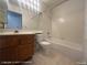 Bathroom featuring a vanity, toilet, and bathtub at 6512 Sterling Springs Pkwy, Las Vegas, NV 89108