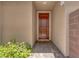 Inviting front entry featuring a brick walkway and covered porch at 6934 Alexandrite Peak St, Las Vegas, NV 89148