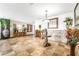 Room showcases the tile flooring, unique wooden wall design and stylish decor at 750 S Royal Crest Cir # 317, Las Vegas, NV 89169